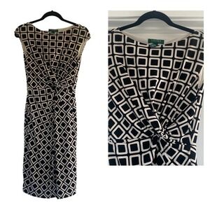Lauren Ralph Lauren Geometric Print Sleeveless Dress
